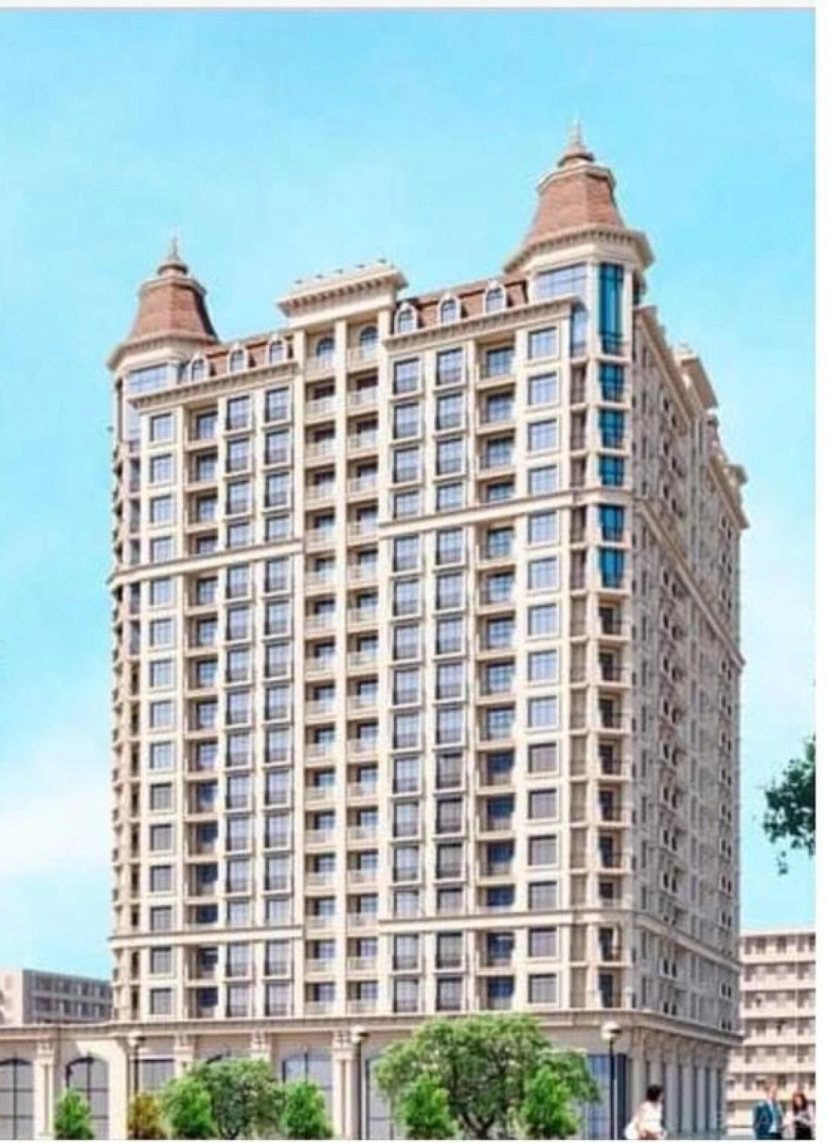 Satılır 4 otaqlı mənzil 184 m²