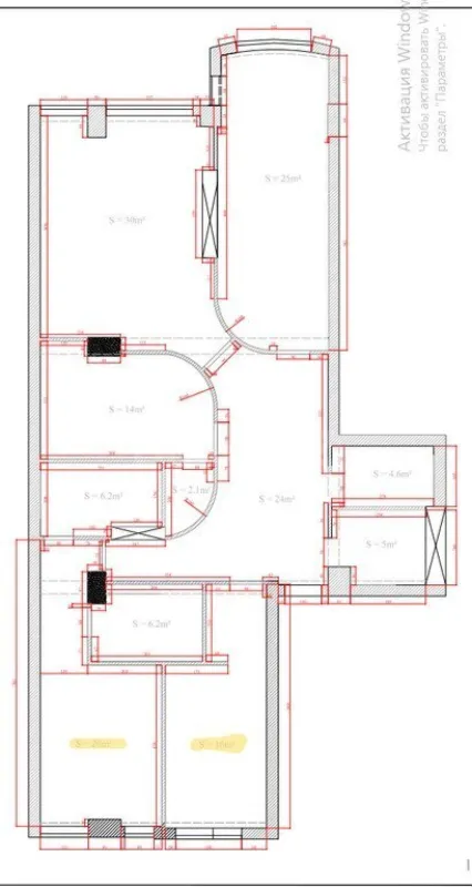 Satılır 4 otaqlı mənzil 157 m²