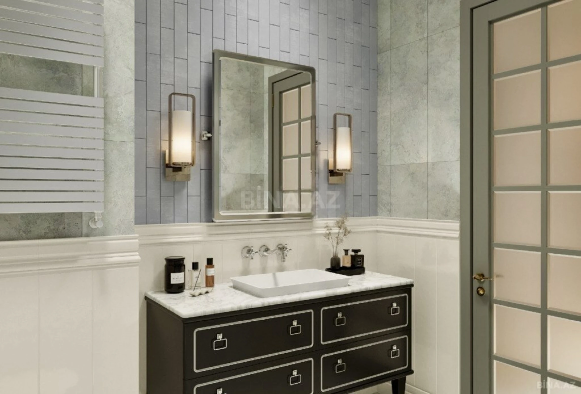 Satılır 1 otaqlı mənzil 56 m²