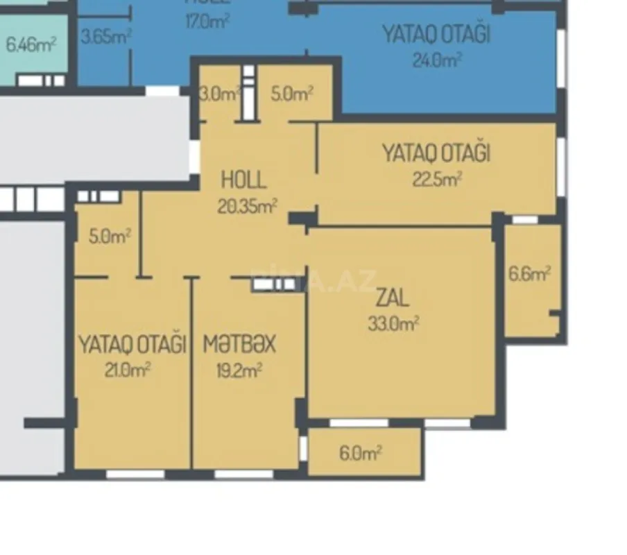 Satılır 3 otaqlı mənzil 142 m²