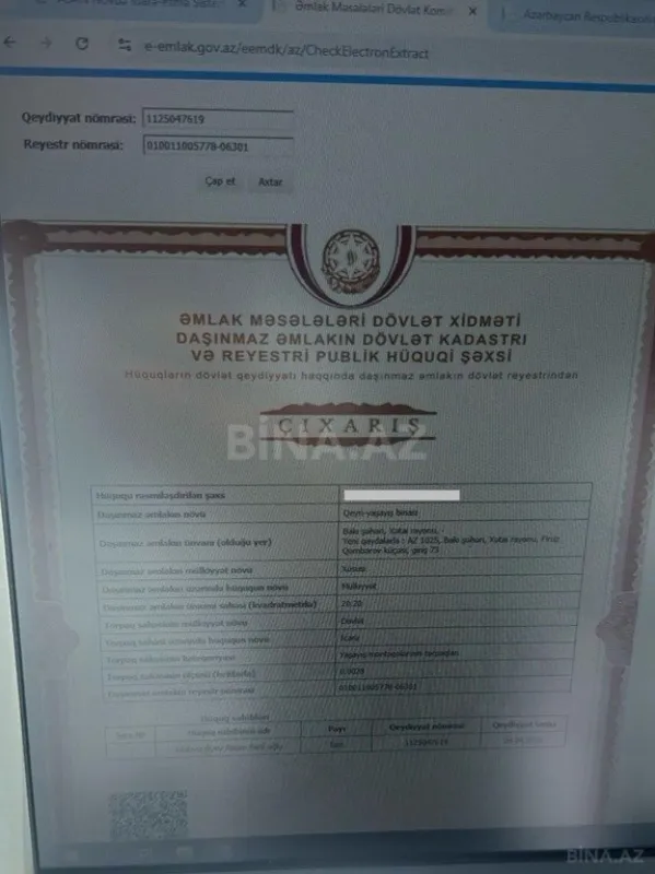 Satılır obyekt 20.2 m²