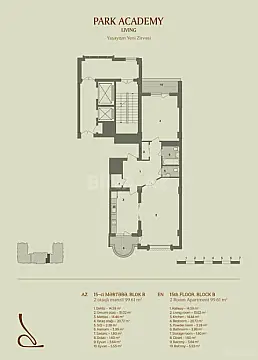 Satılır 2 otaqlı mənzil 99.6 m²