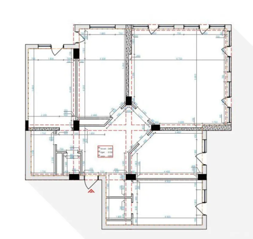 Satılır 4 otaqlı mənzil 200 m²