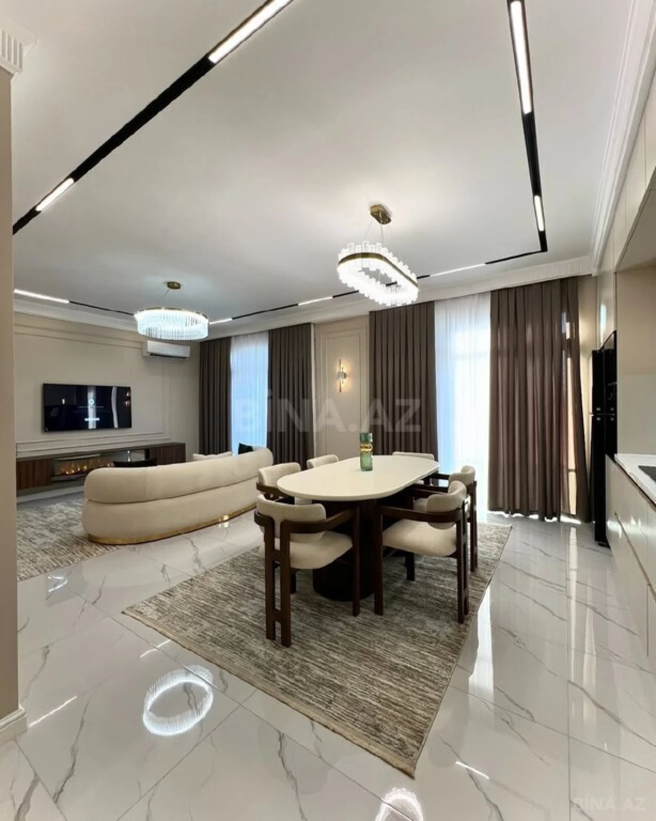 Kirayə verilir 3 otaqlı mənzil 140 m²