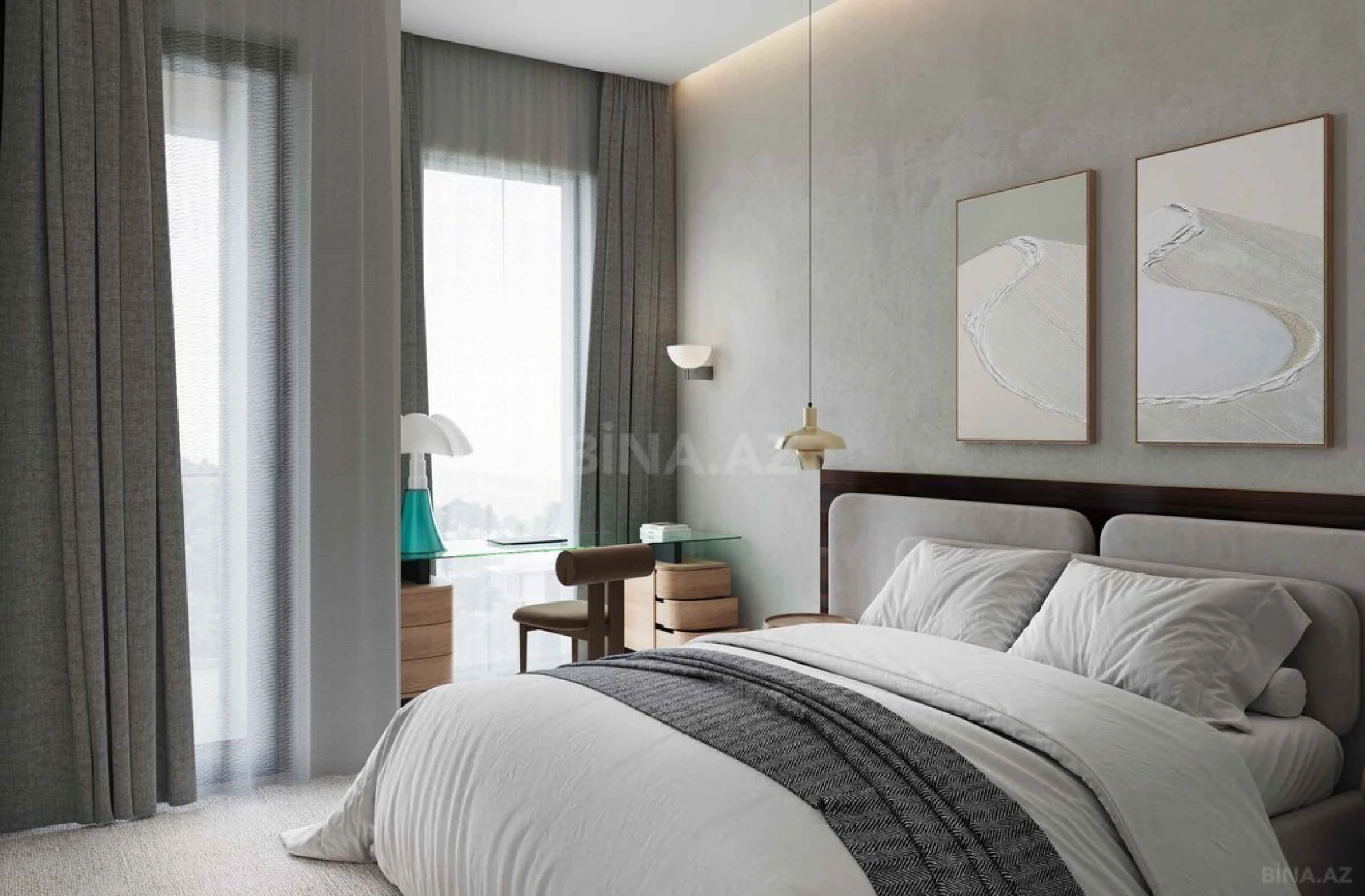 Satılır 2 otaqlı mənzil 102 m²