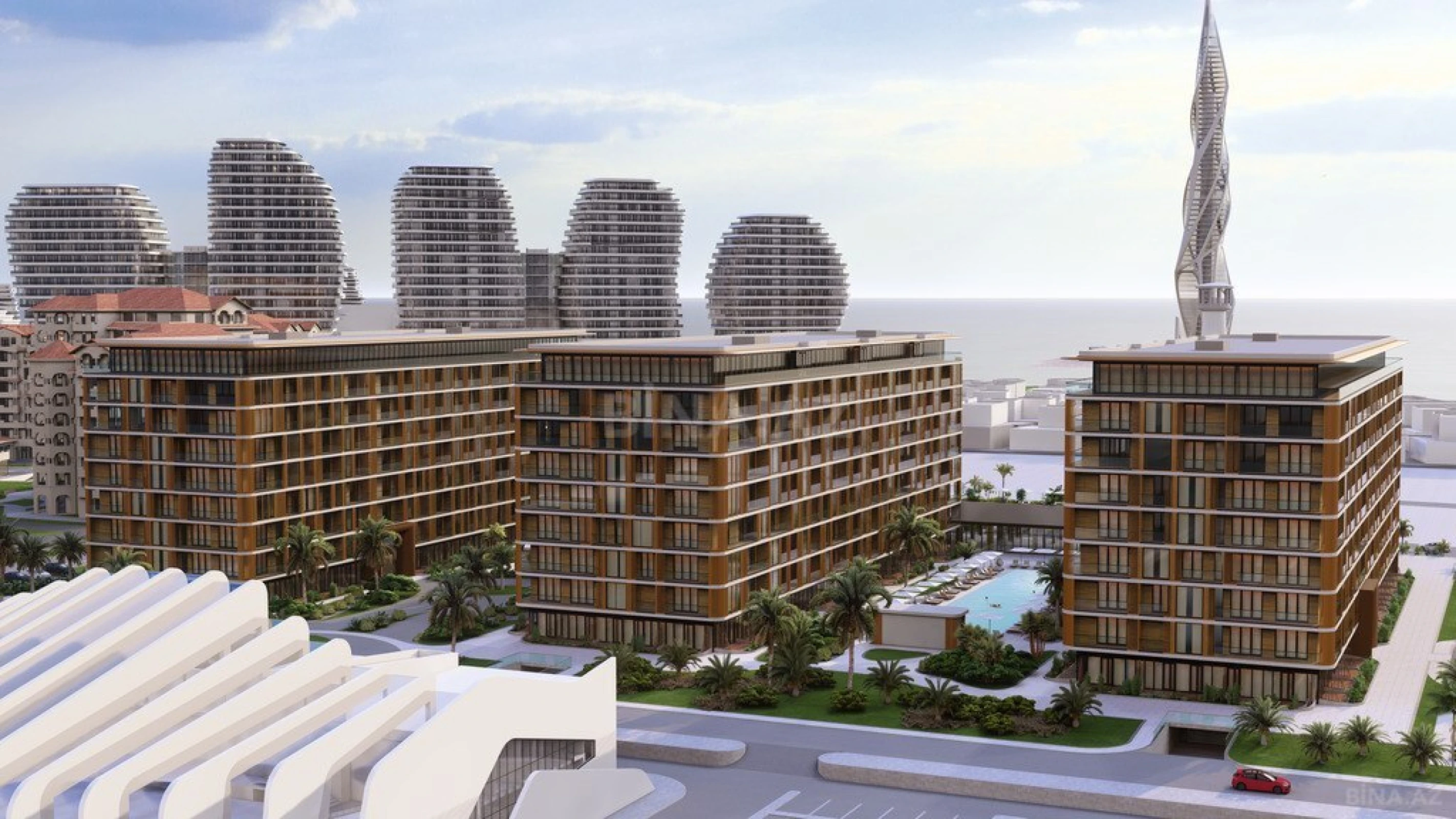 Satılır 3 otaqlı mənzil 123 m²