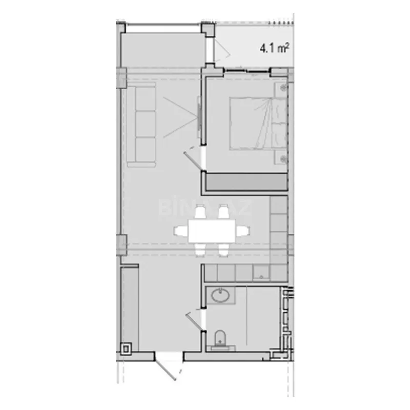 Satılır 2 otaqlı mənzil 69.4 m²