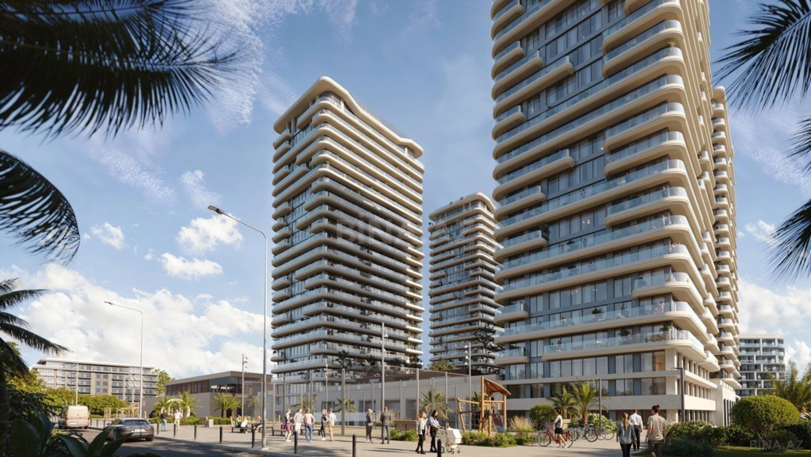 Satılır 1 otaqlı mənzil 56.7 m²