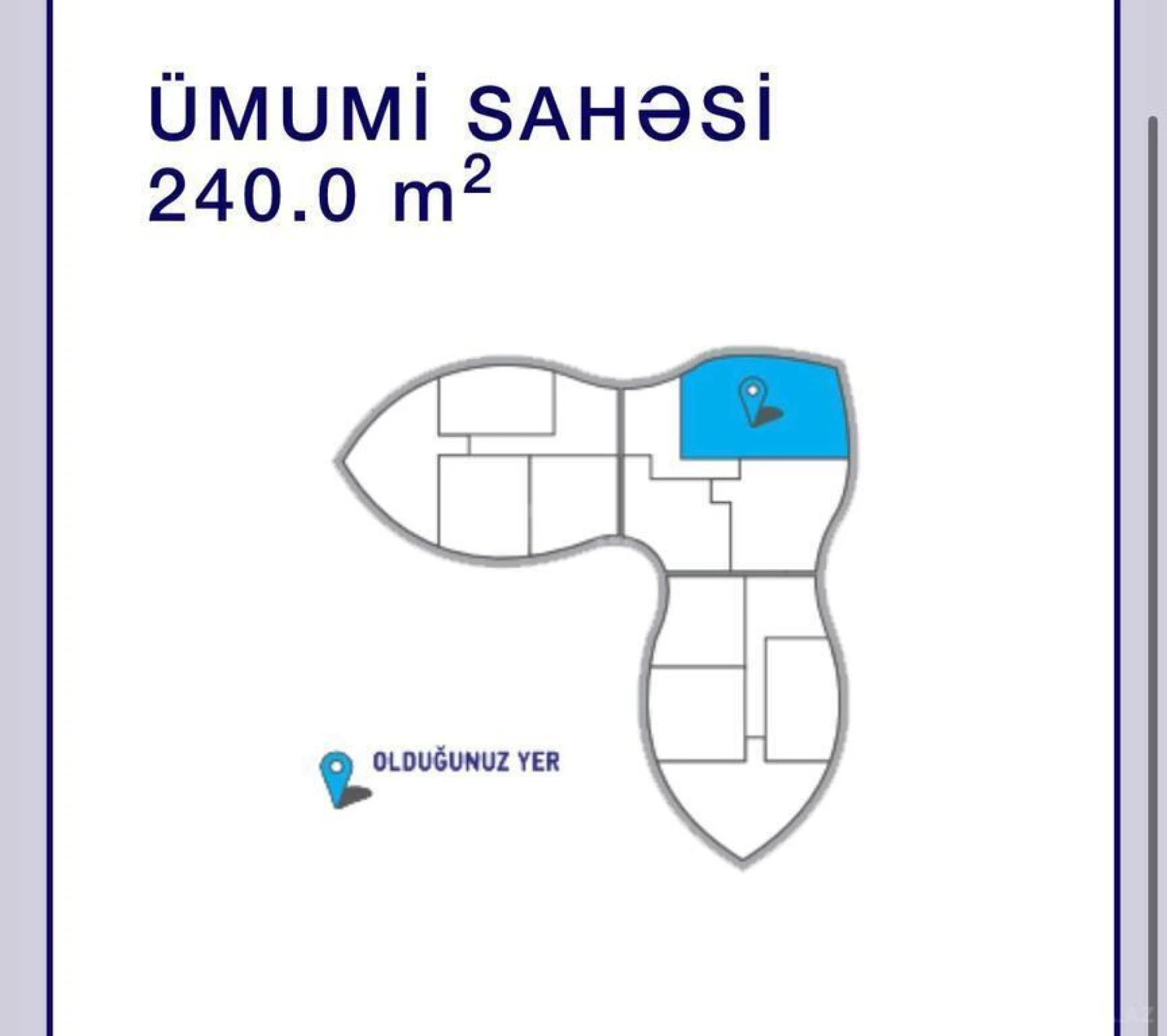 Satılır 4 otaqlı mənzil 239 m²