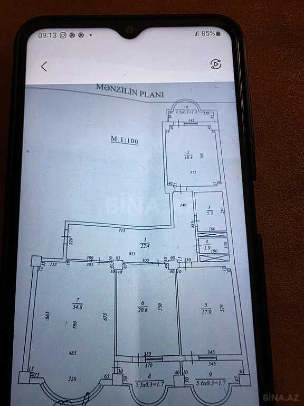 Satılır 4 otaqlı mənzil 140 m²