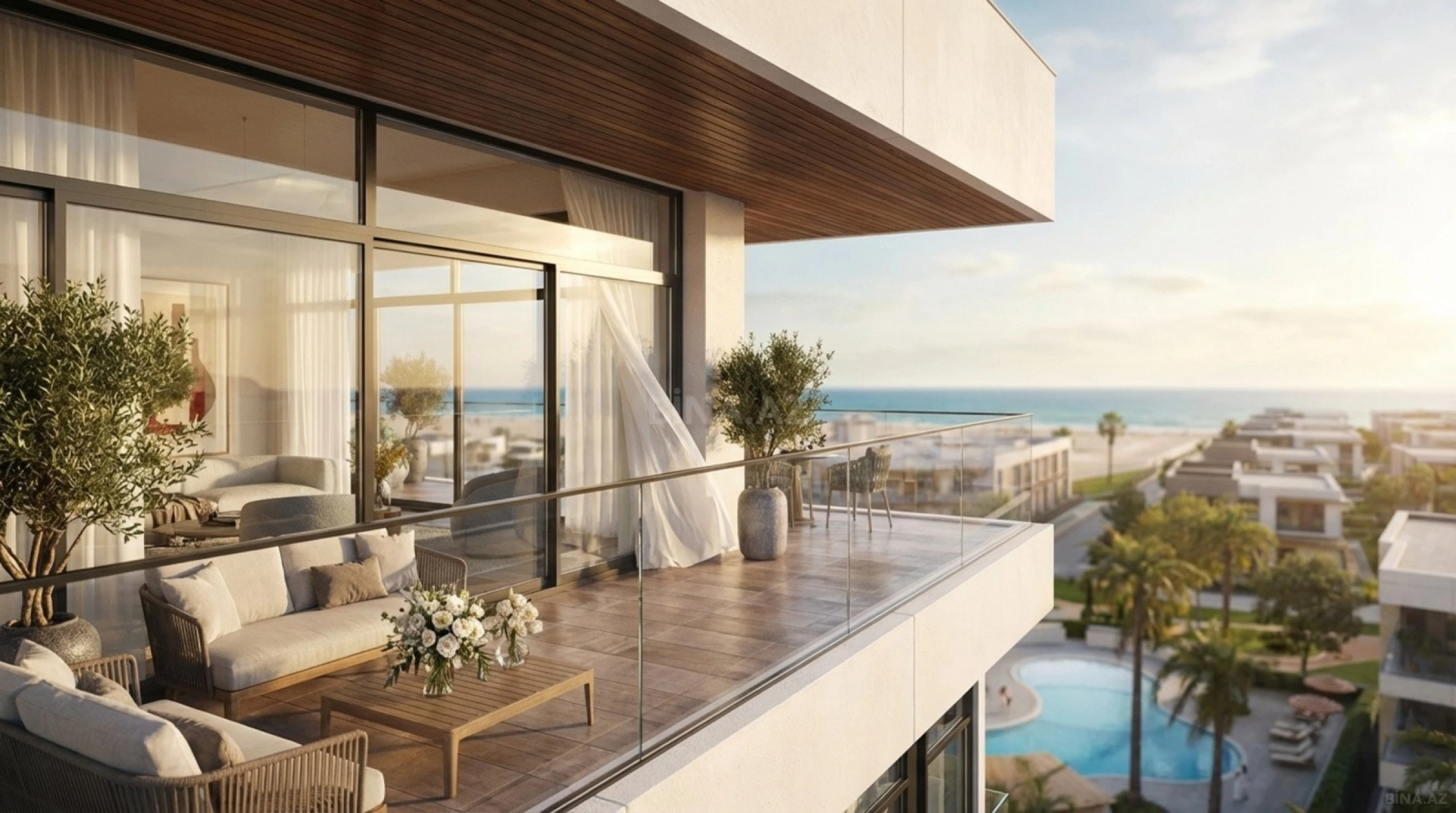 Satılır 1 otaqlı mənzil 136 m²