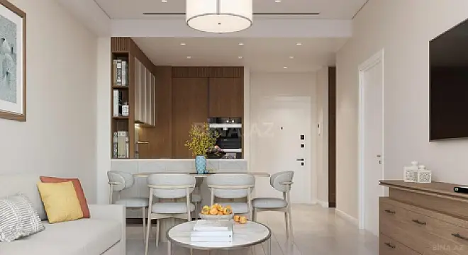 Satılır 1 otaqlı mənzil 34.7 m²