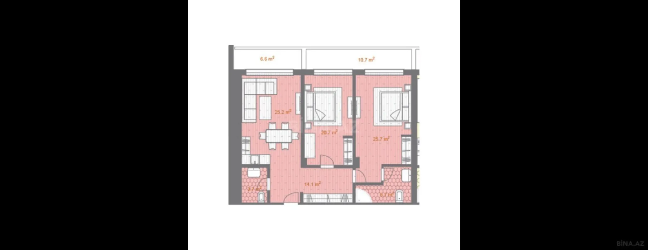 Satılır 3 otaqlı mənzil 135.5 m²