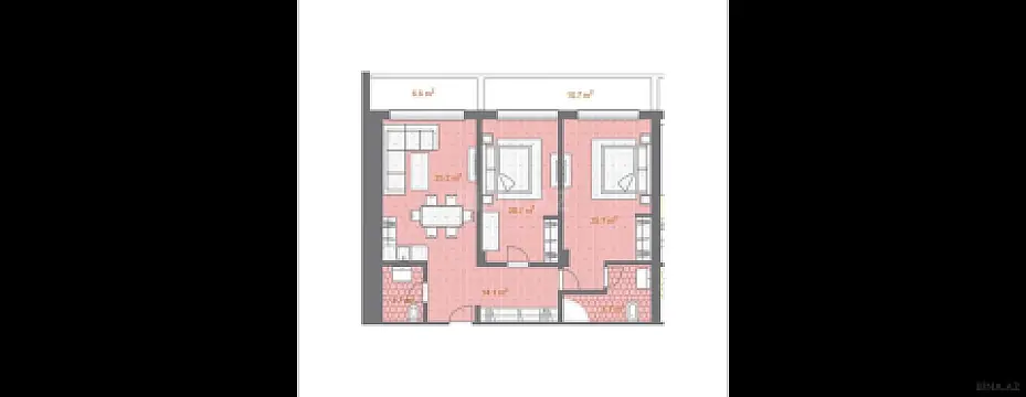 Satılır 3 otaqlı mənzil 135.5 m²