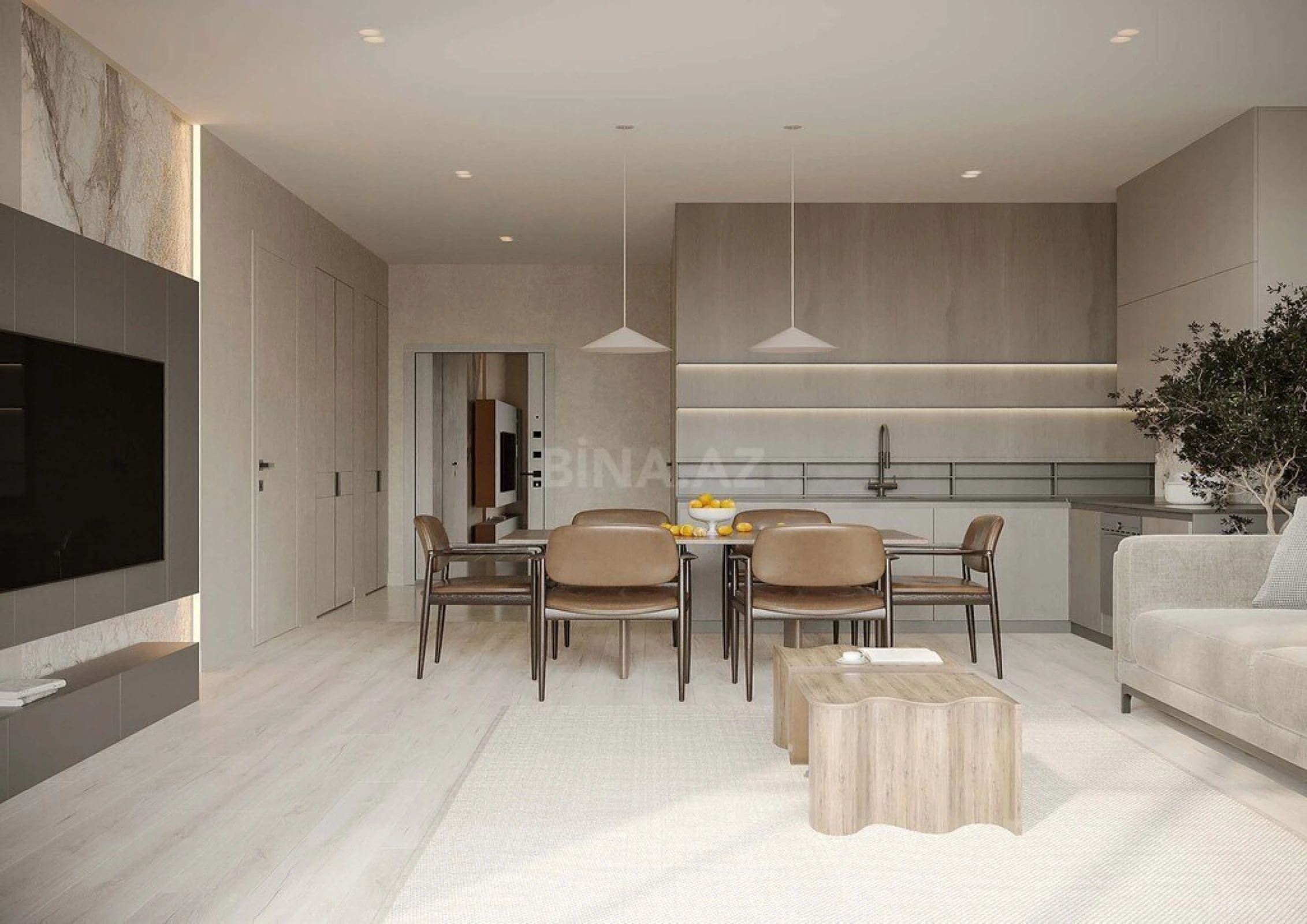 Satılır 2 otaqlı mənzil 94.9 m²