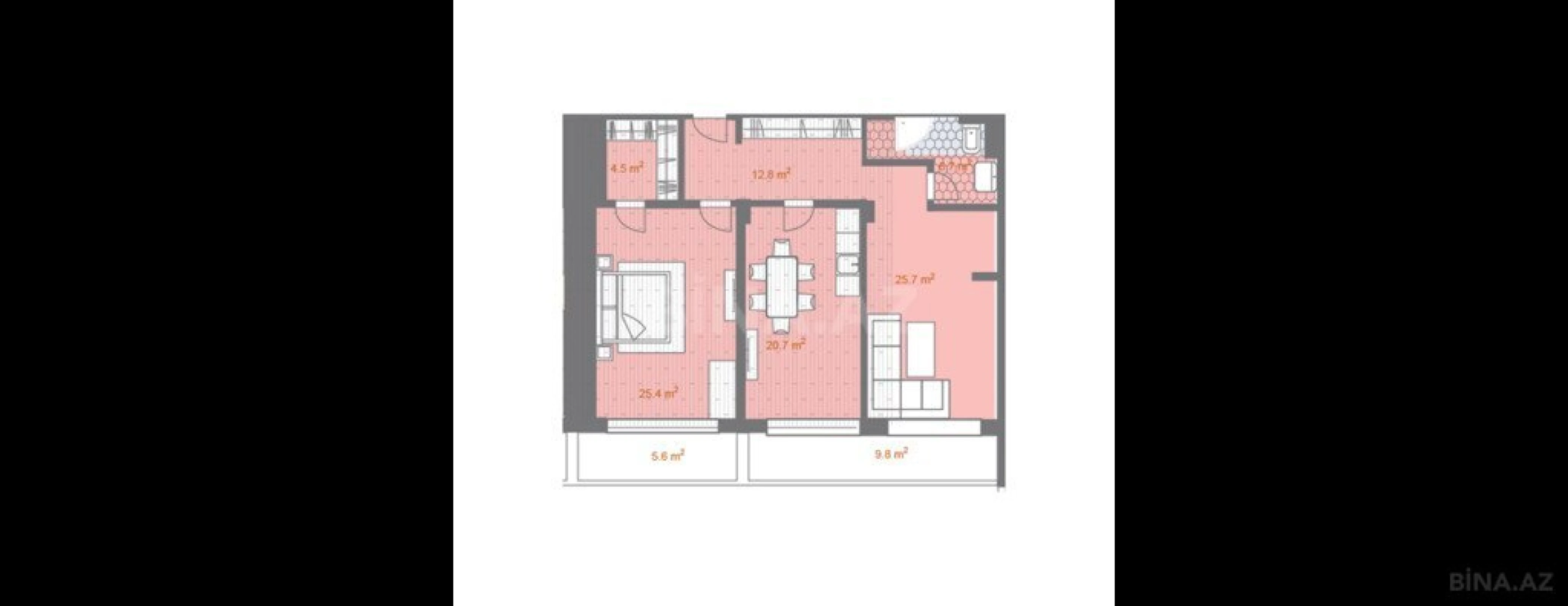 Satılır 3 otaqlı mənzil 134 m²