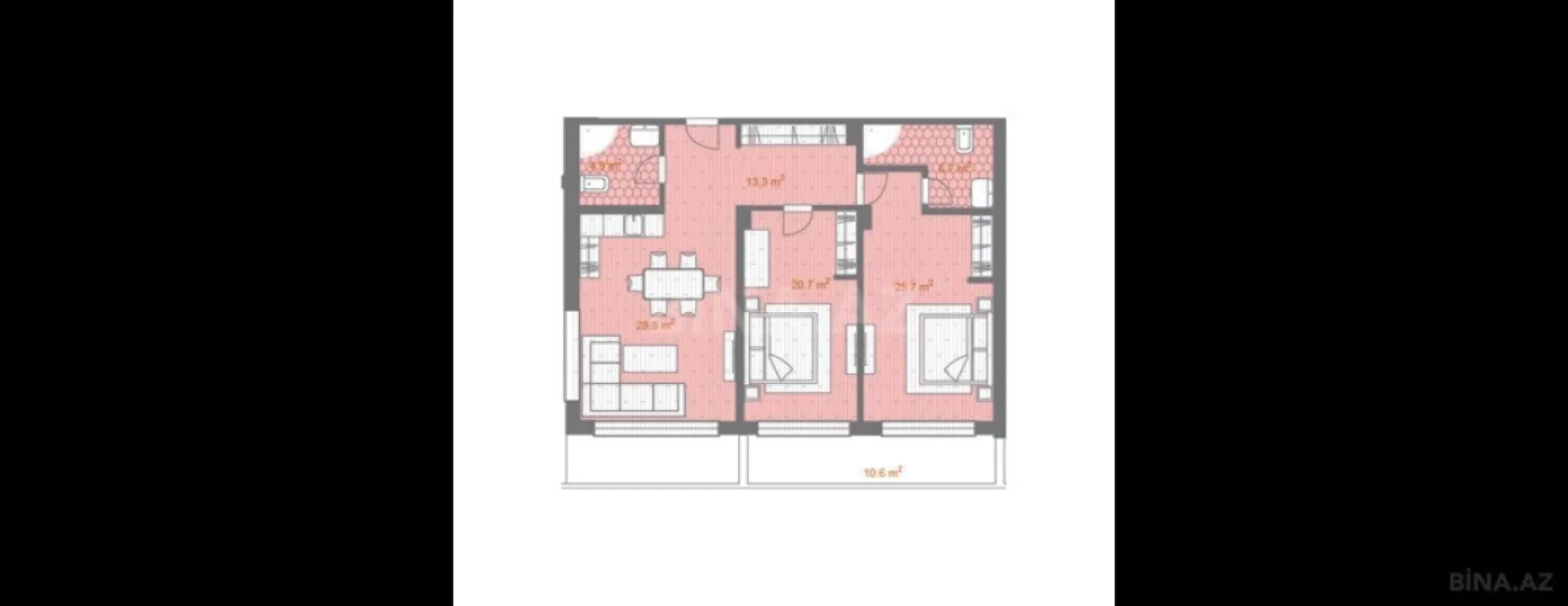 Satılır 3 otaqlı mənzil 157.8 m²