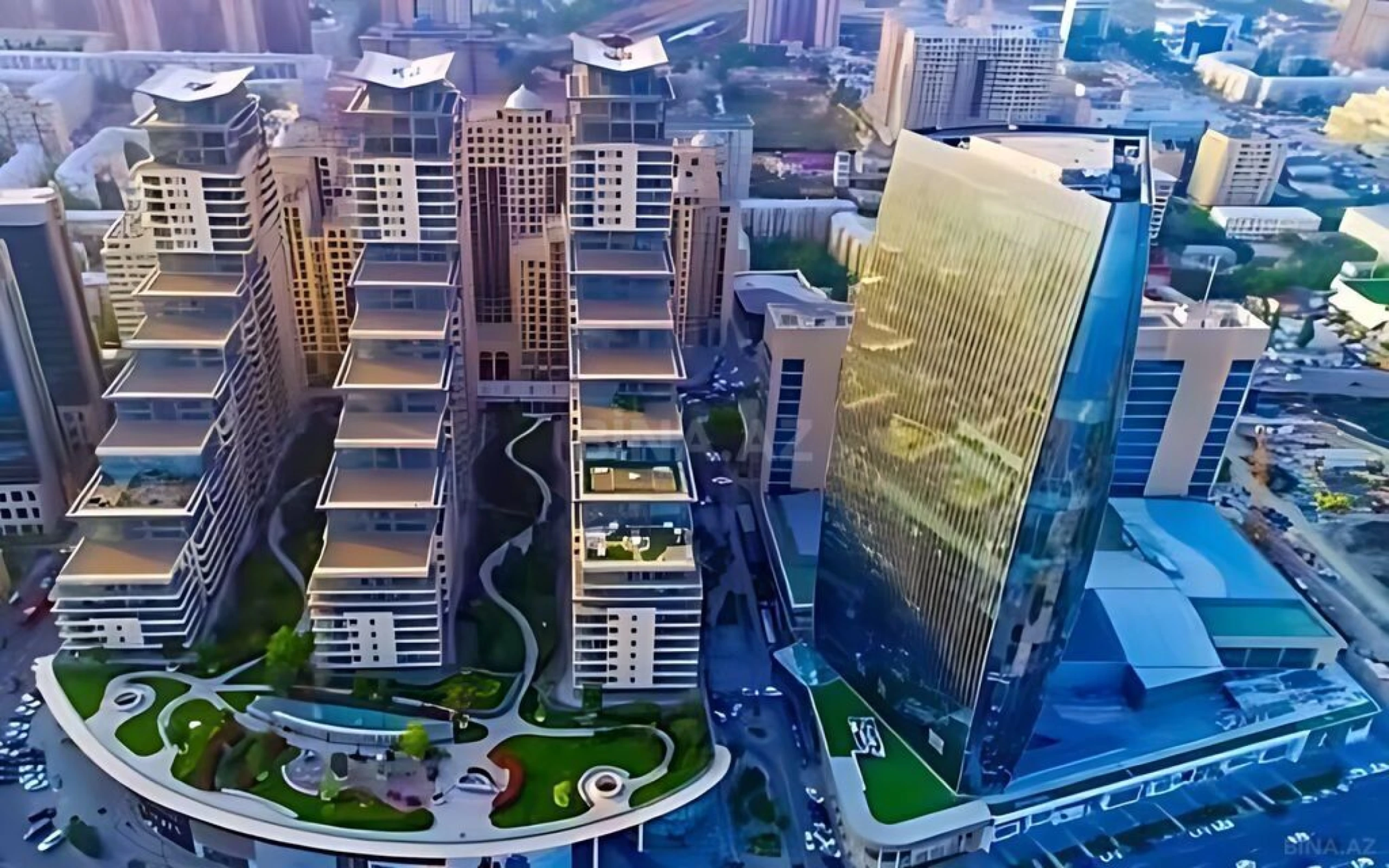 Satılır 4 otaqlı mənzil 180 m²