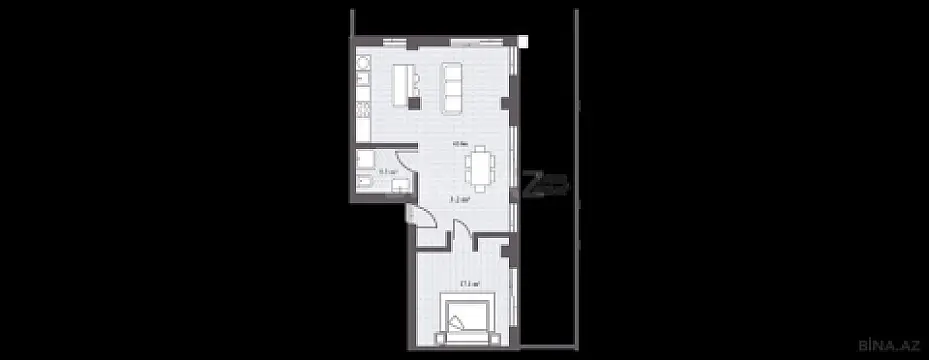 Satılır 2 otaqlı mənzil 129.8 m²