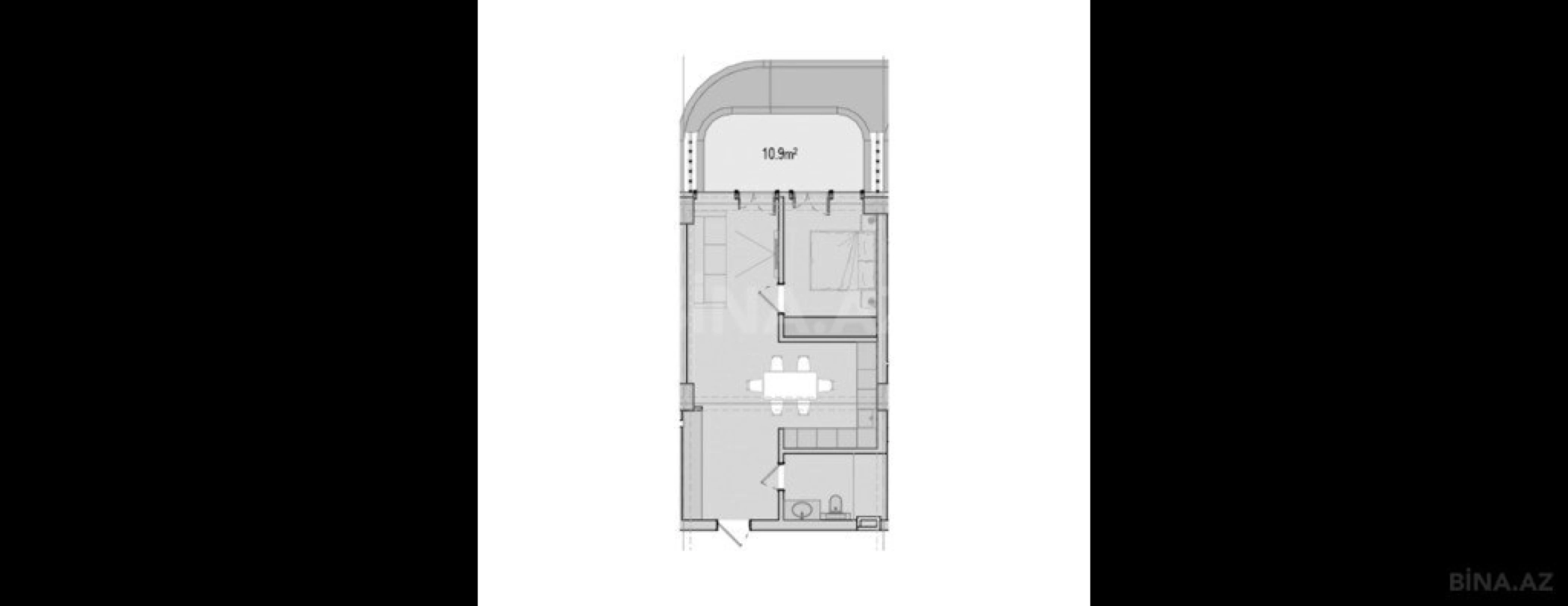 Satılır 2 otaqlı mənzil 76 m²