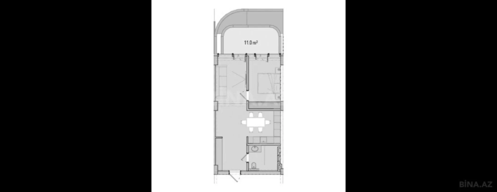 Satılır 2 otaqlı mənzil 77.8 m²