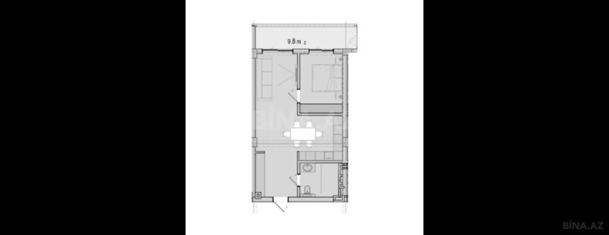 Satılır 2 otaqlı mənzil 70.4 m²