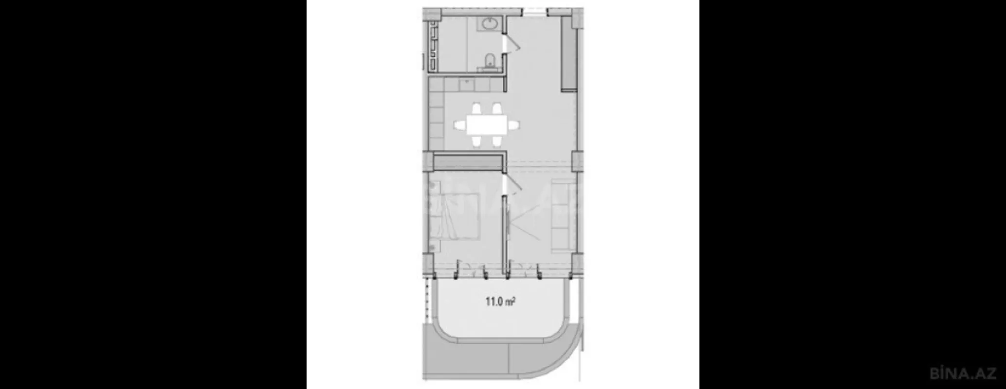 Satılır 2 otaqlı mənzil 79.2 m²