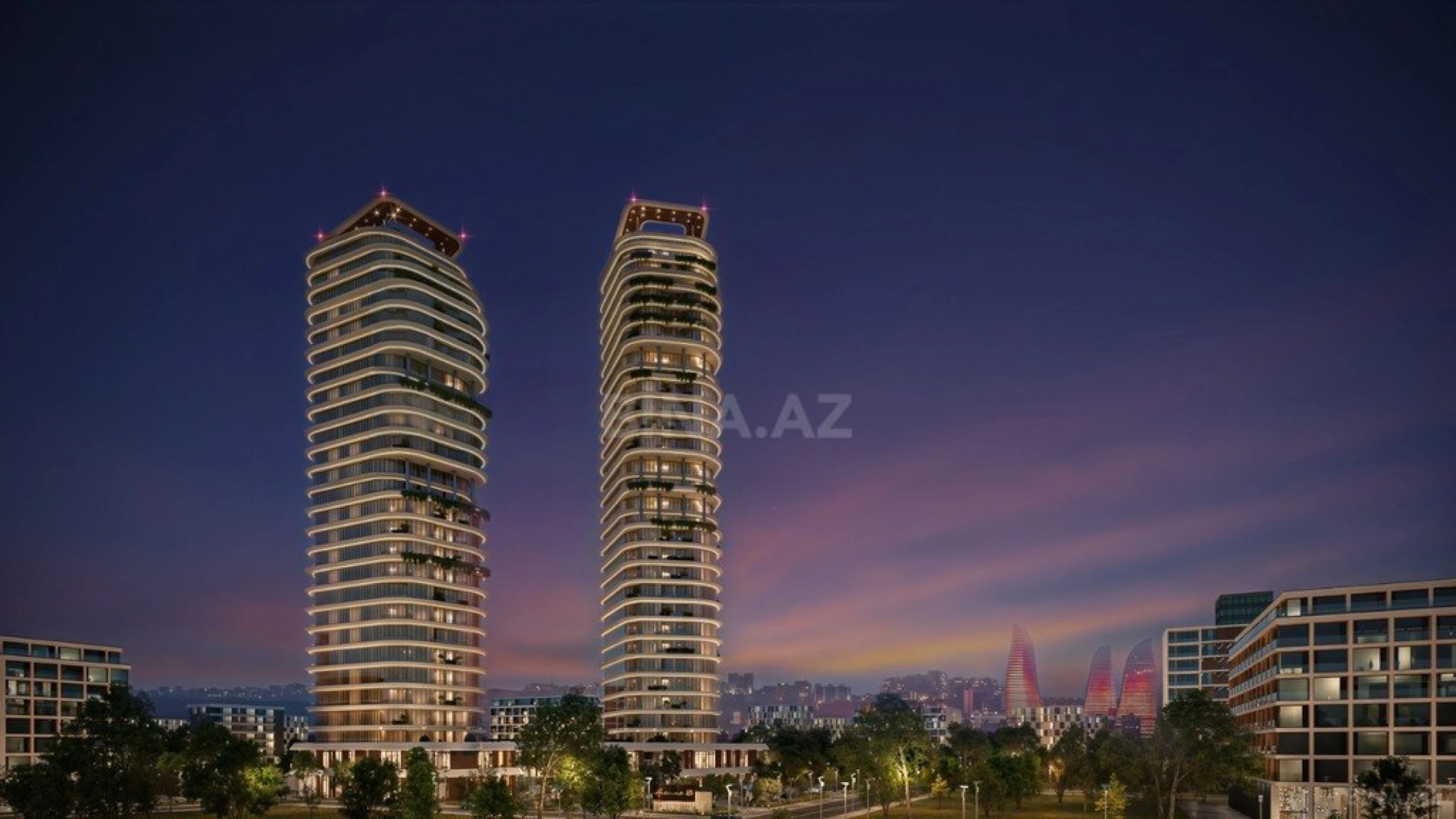 Satılır 4 otaqlı mənzil 155.6 m²