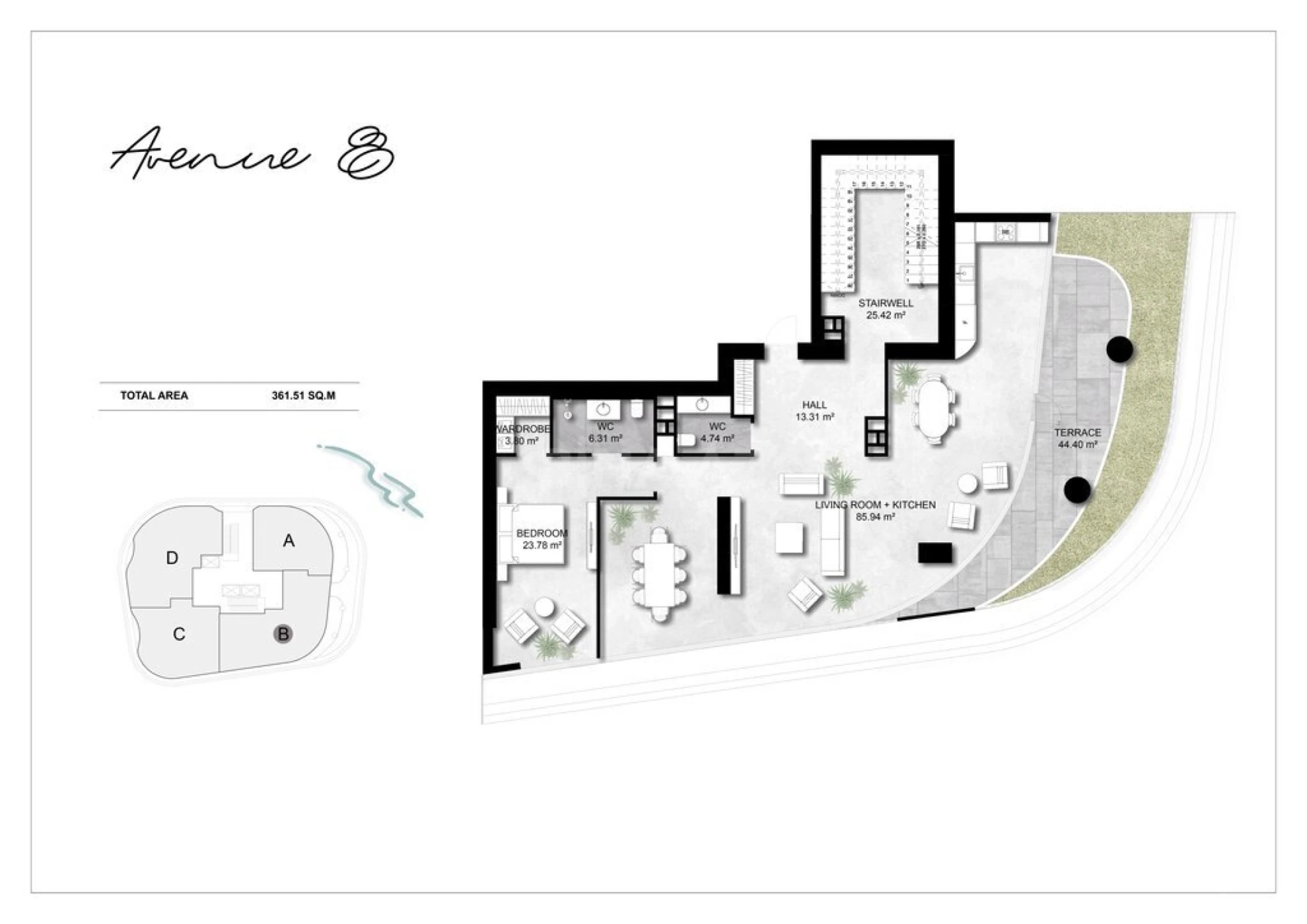 Satılır 6 otaqlı mənzil 361 m²