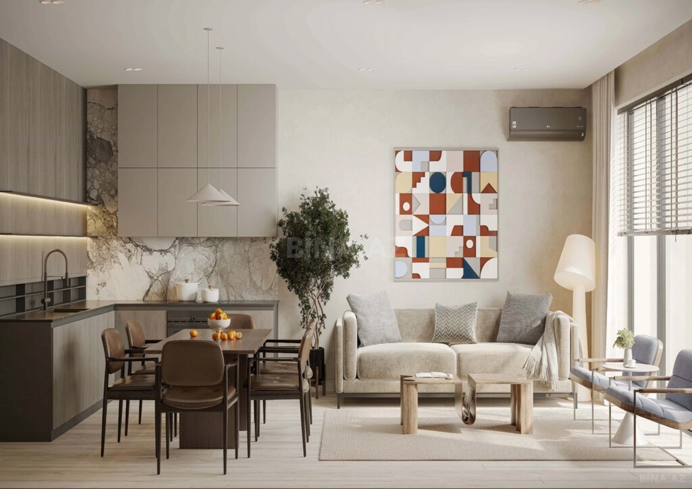 Satılır 2 otaqlı mənzil 91.9 m²