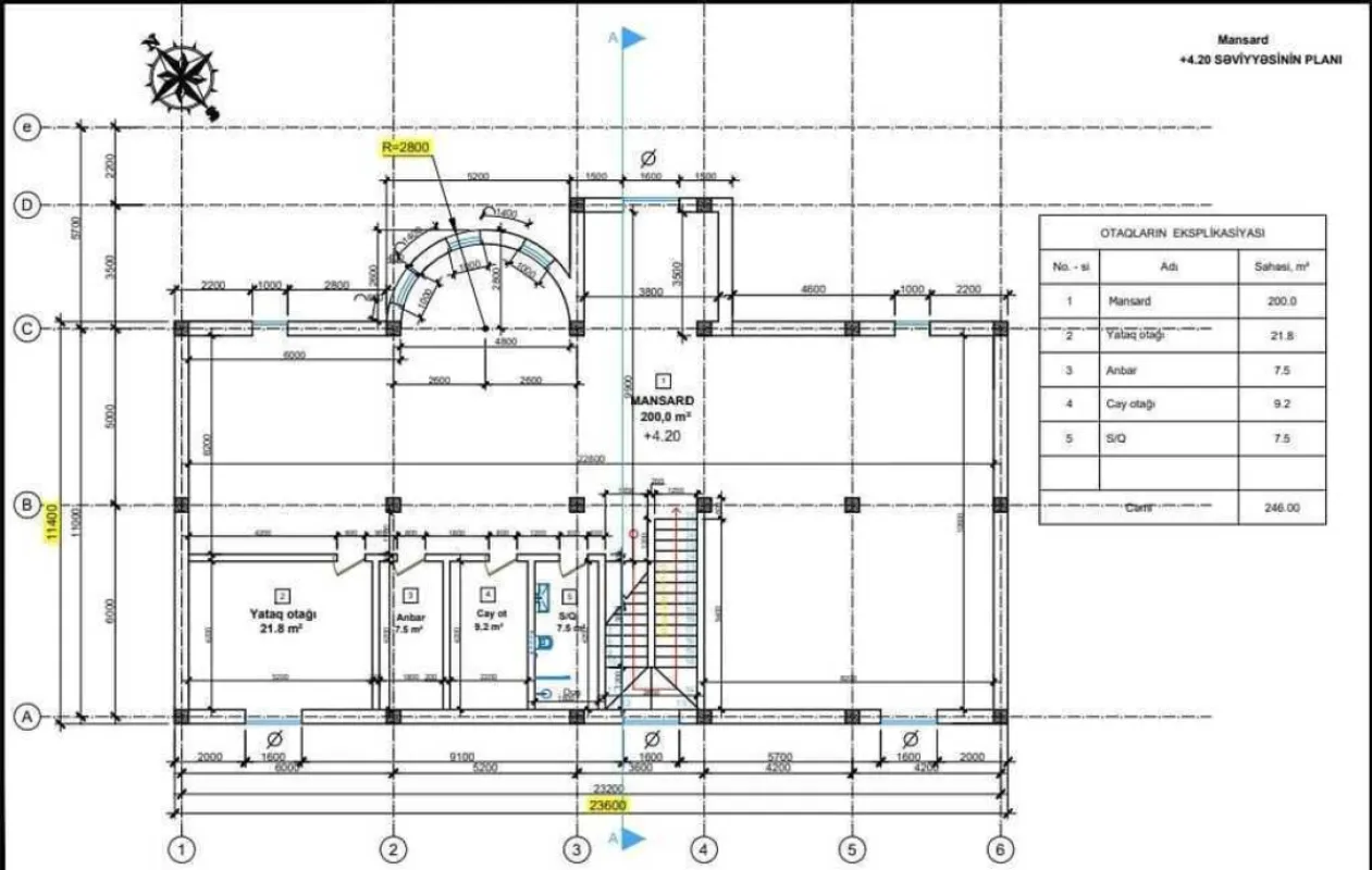 Satılır 7 otaqlı həyət evi 750 m²