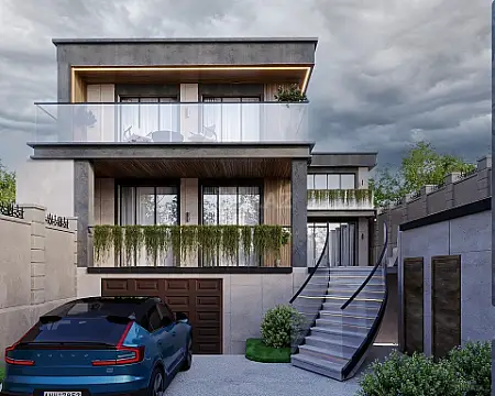 Satılır 5 otaqlı həyət evi 440 m² — Bakı, Badamdar 5 otaq 440.00 m²