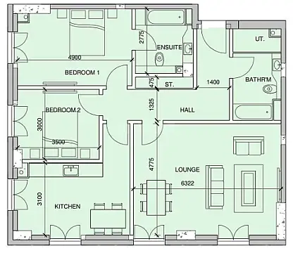 Satılır 3 otaqlı mənzil 112.6 m²