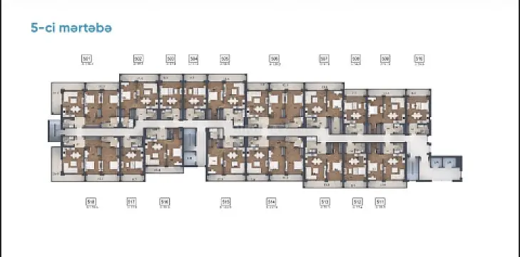 Satılır 1 otaqlı mənzil 57 m²