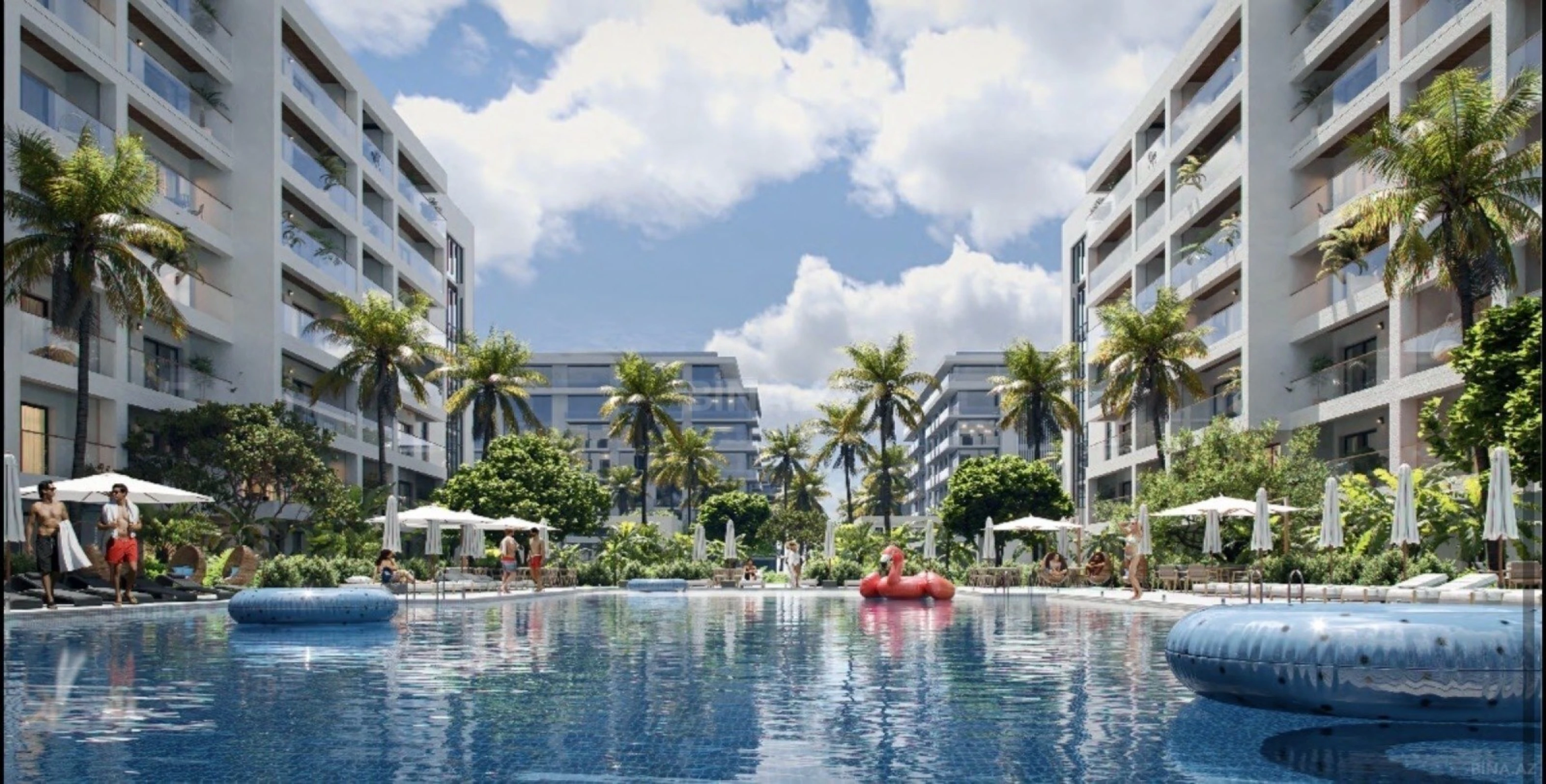 Satılır 1 otaqlı mənzil 57 m²