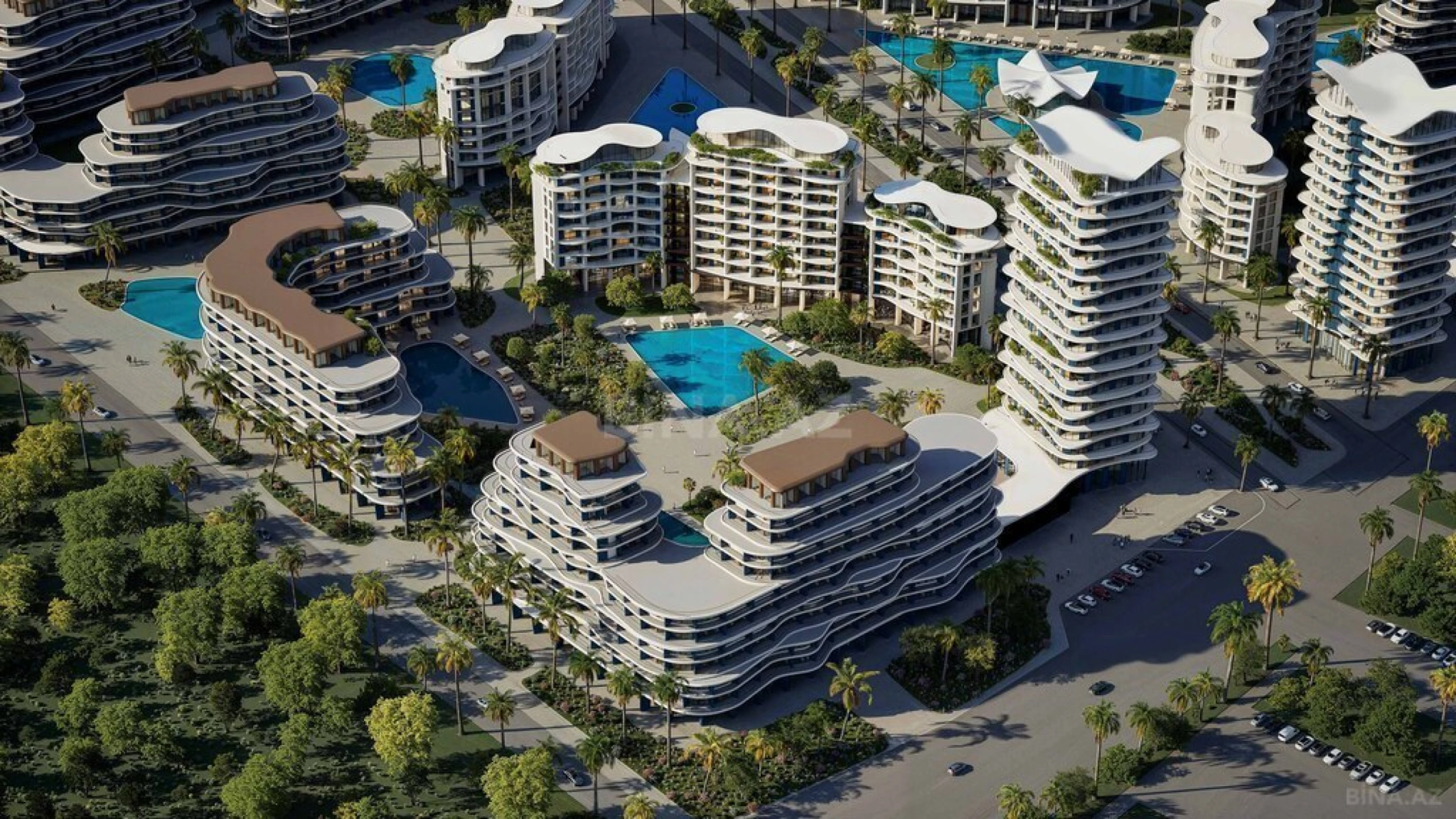 Satılır 1 otaqlı mənzil 55.4 m²