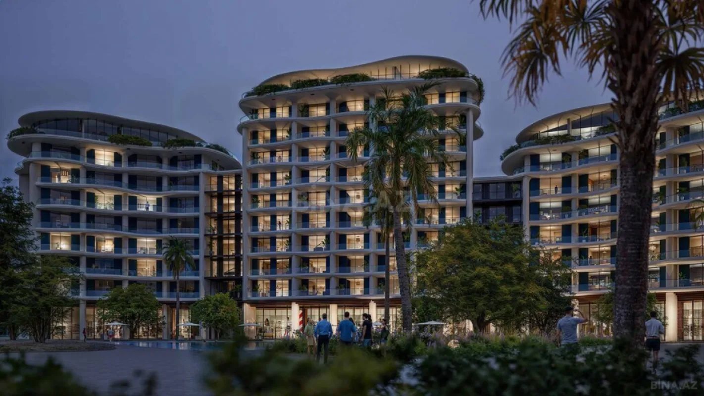 Satılır 1 otaqlı mənzil 55.4 m²