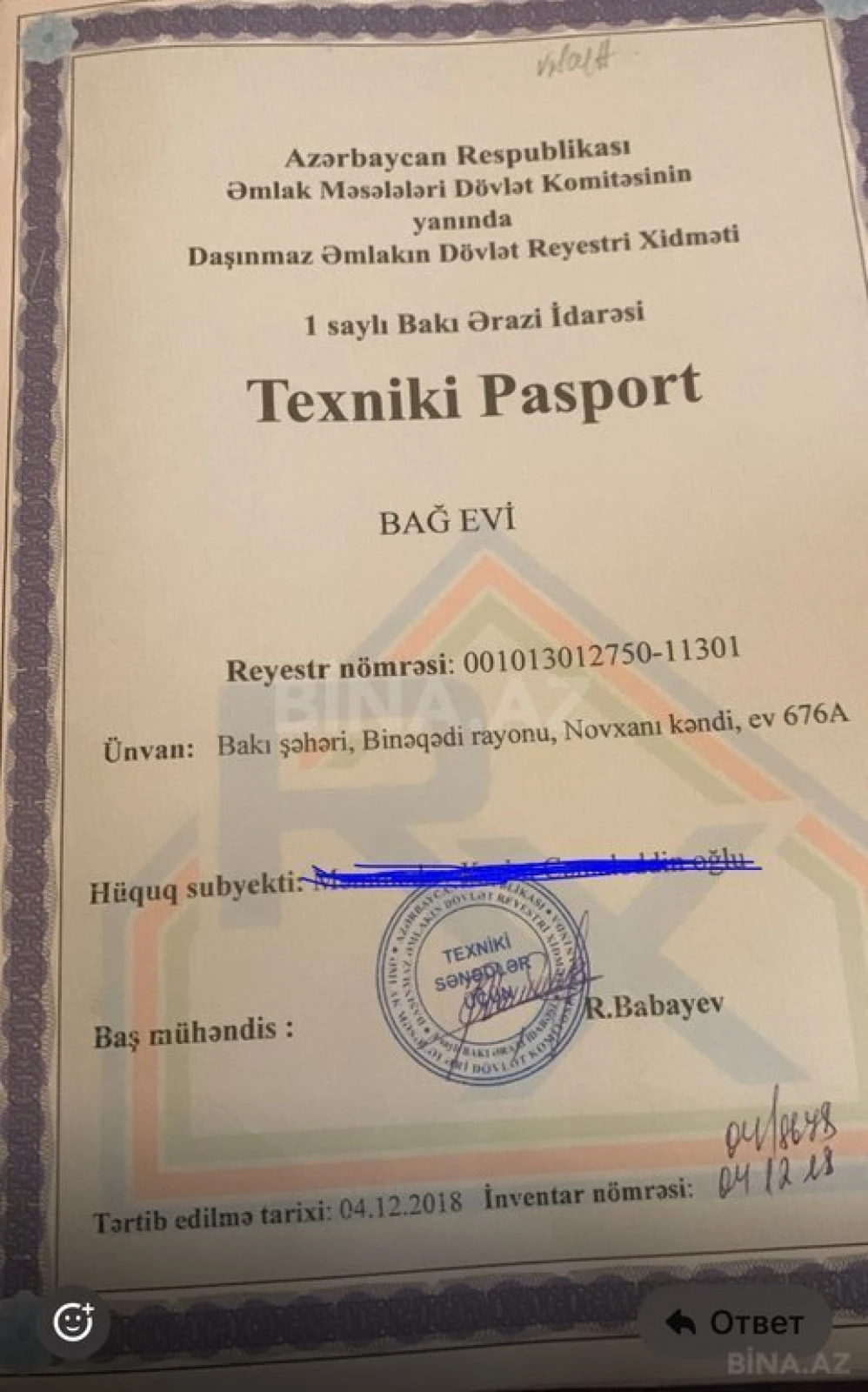 Satılır 5 otaqlı həyət evi 120 m²