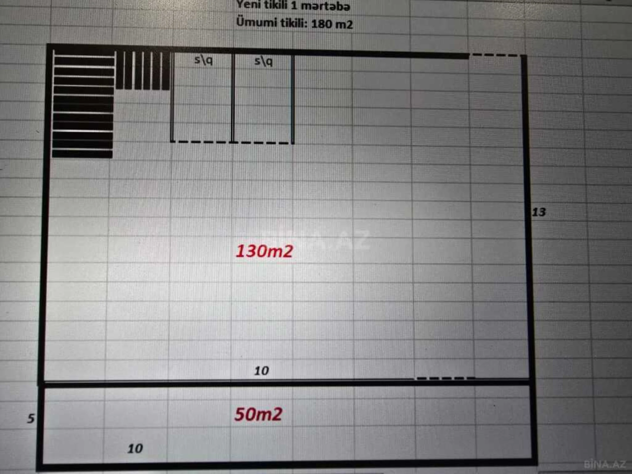 Kirayə verilir 20 otaqlı ofis 1000 m²