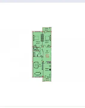 Satılır 3 otaqlı mənzil 145.8 m²