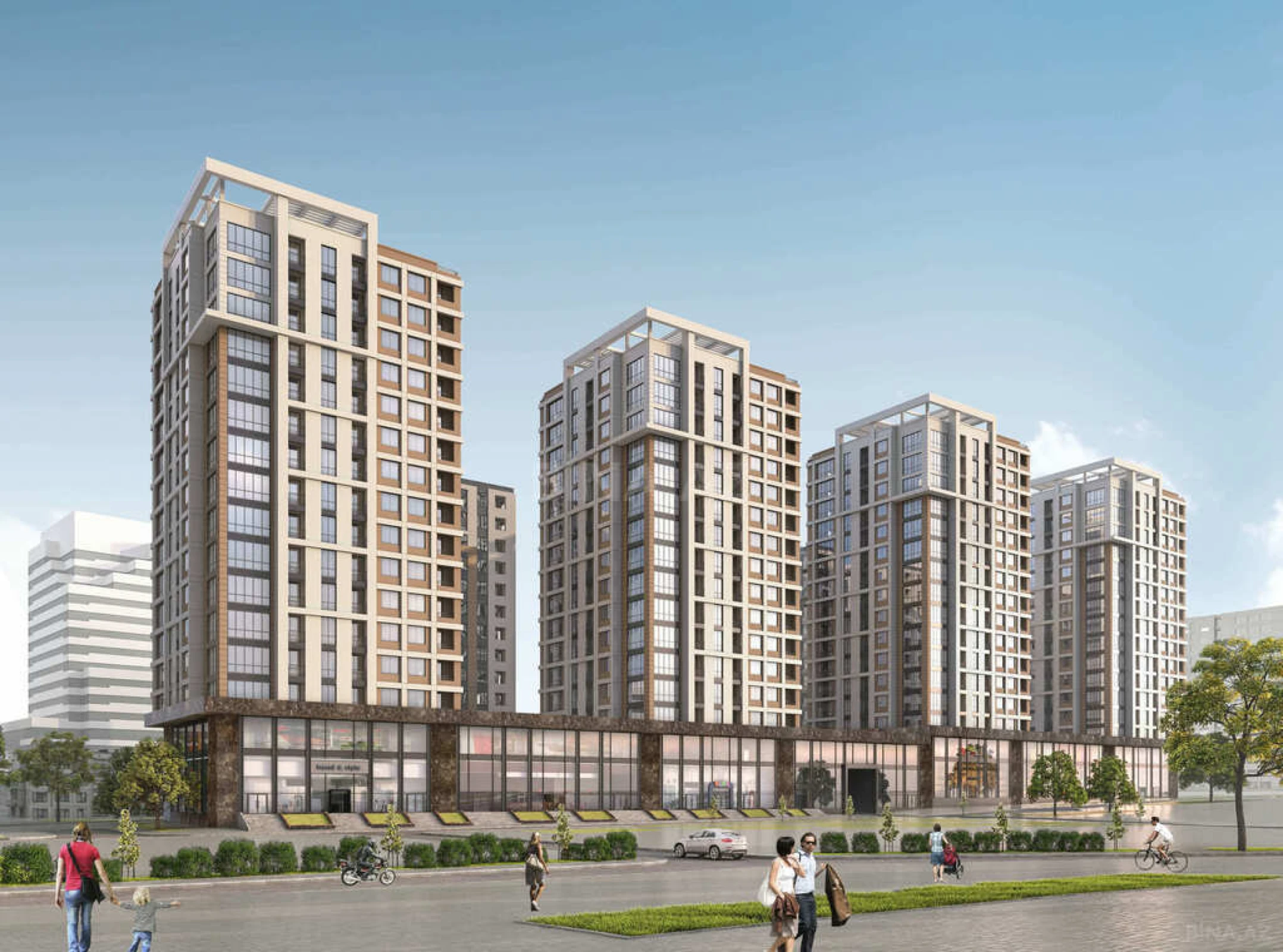 Satılır 3 otaqlı mənzil 147.3 m²