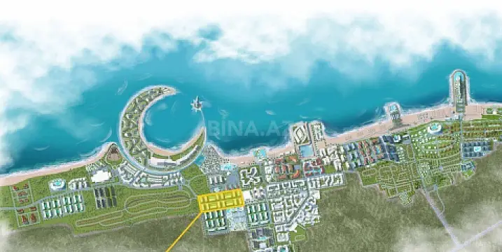 Satılır 2 otaqlı mənzil 46.4 m² — Bakı, Sea Breeze 2 otaq 46.40 m²