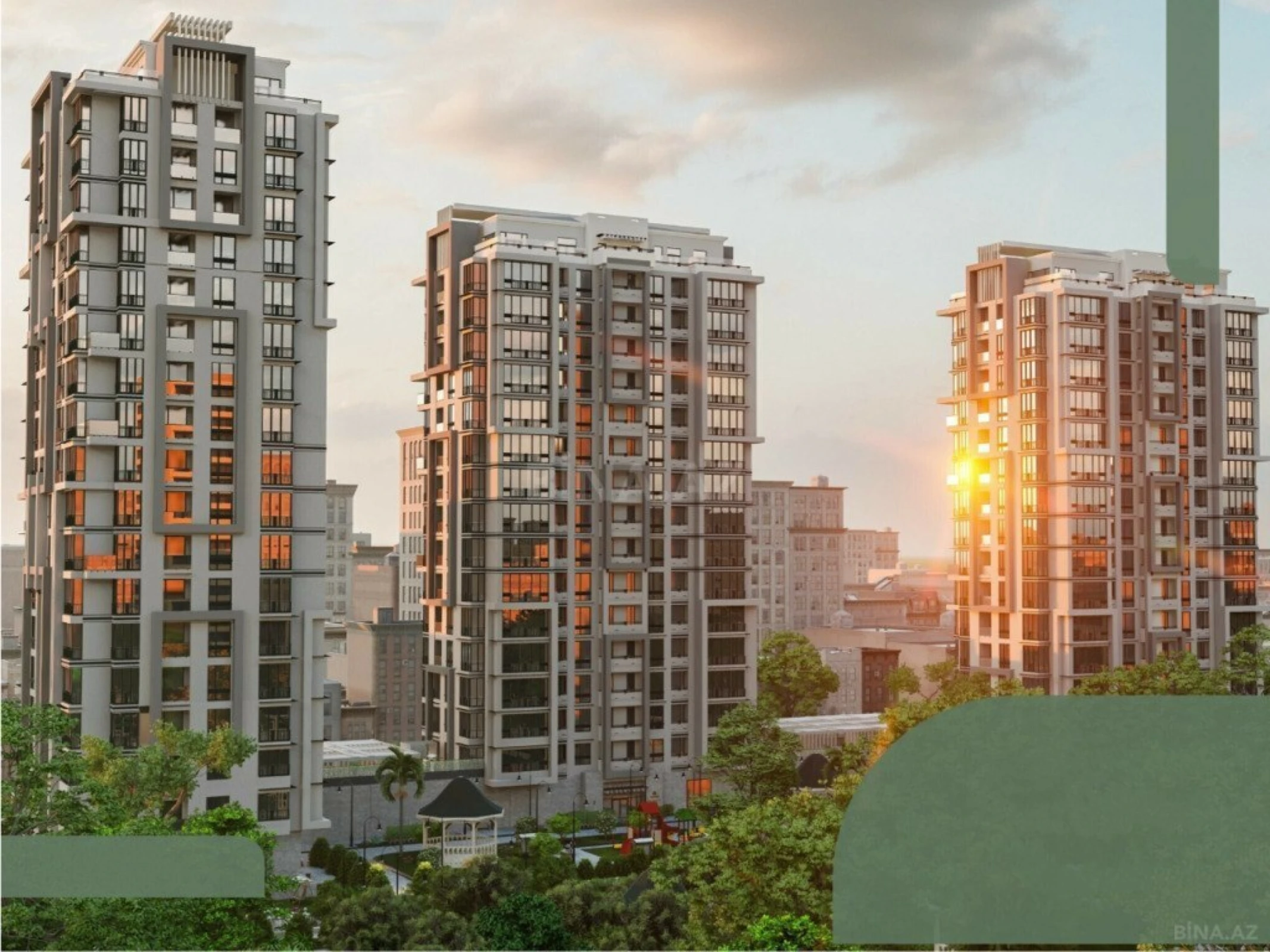 Satılır 3 otaqlı mənzil 110.4 m²