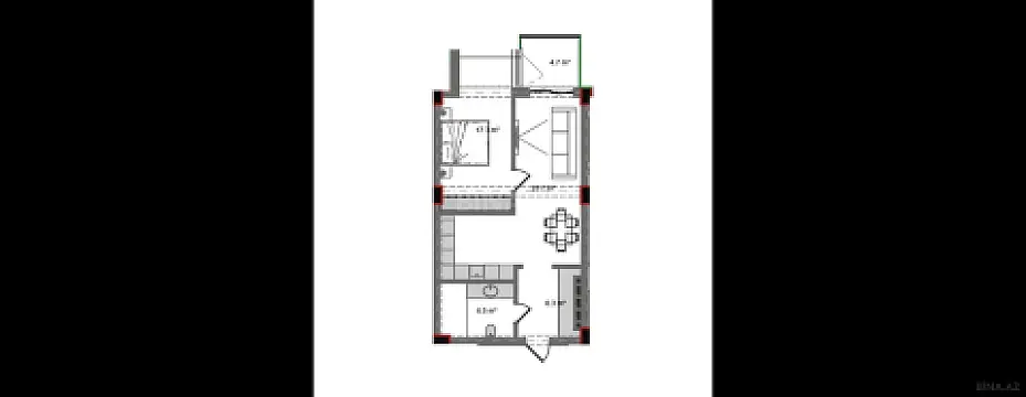 Satılır 2 otaqlı mənzil 72.1 m²