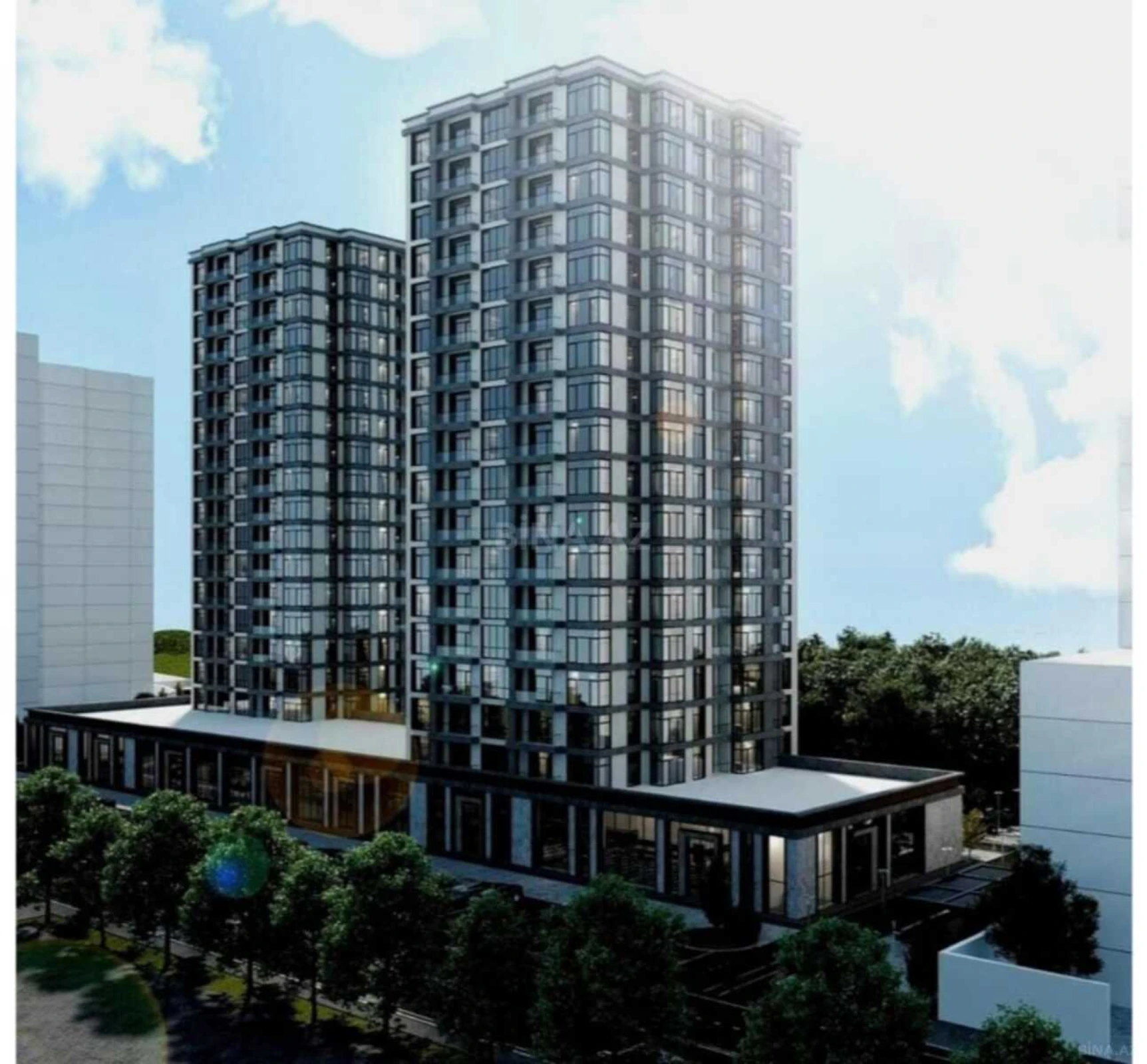 Satılır 2 otaqlı mənzil 92 m²