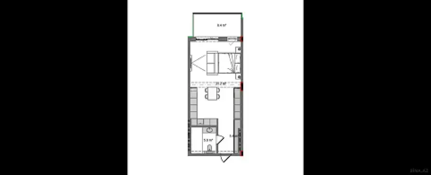 Satılır 1 otaqlı mənzil 57.9 m²