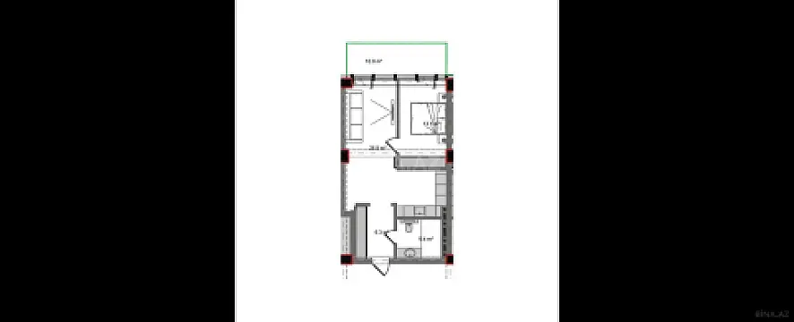 Satılır 2 otaqlı mənzil 71.3 m²