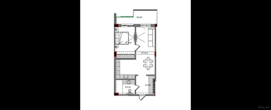 Satılır 2 otaqlı mənzil 72.5 m²