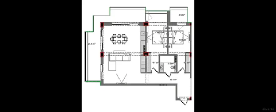 Satılır 3 otaqlı mənzil 144.9 m²