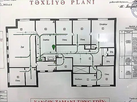 Kirayə verilir 11 otaqlı ofis 800 m²